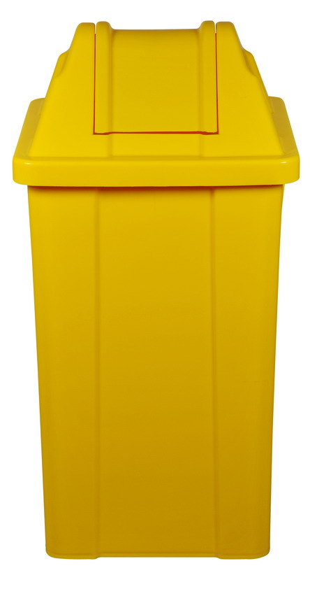 CESTO QUADRADO 25 L COM TAMPA VAI-VEM